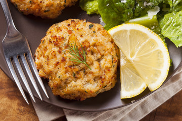 Organic Homemade Crab Cakes © Brent Hofacker