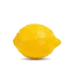 Abstract lemon with triangle style