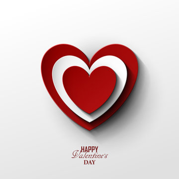Bright Valentine`s day background