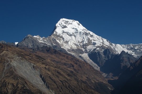 Majestic Annapurna South, view from Ghandruk