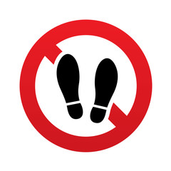 Imprint soles shoes sign icon. Shoe print symbol.