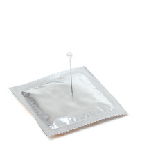 condom and needle