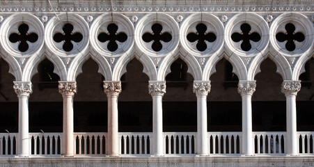 Naklejka premium Doge's Palace facade closeup