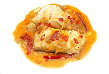 Cod with tomato
