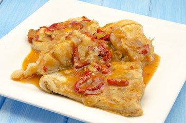 Cod with tomato
