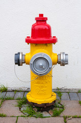 Fire hydrant on the sidewalk