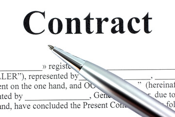 recieve form of agreement with pen