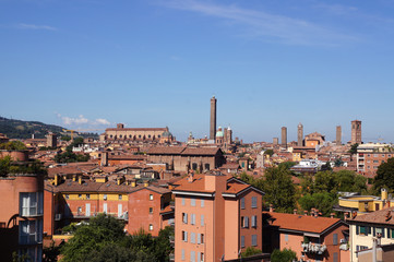 Fototapeta na wymiar Informacje o mieście Bolonia