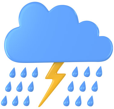Gewitterwolke mit Regen