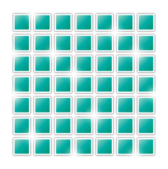 field of green squares