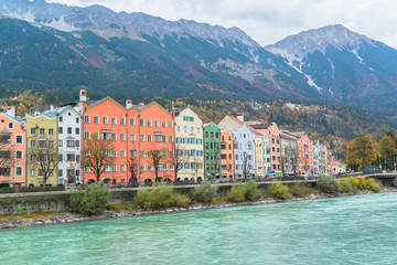 Fototapeta na wymiar Innsbruck Austria - architecture and nature background