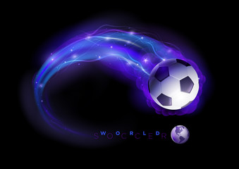 Soccer ball comet © pikolorante