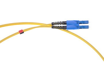 Single mode patch cord LC with blue SC double connector 