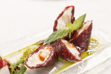 Beef Roll with cheese