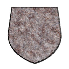 Rusty shield.