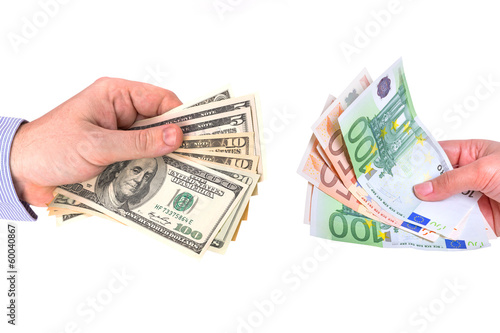 Currency Exchange From Us Dollar To Euro Stock Photo And Royalty Currency Exchange From Us Dollar To Euro