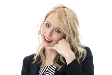 Happy Young Business Woman