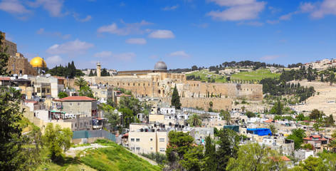 Fototapeta na wymiar Panorama of Jerusalem