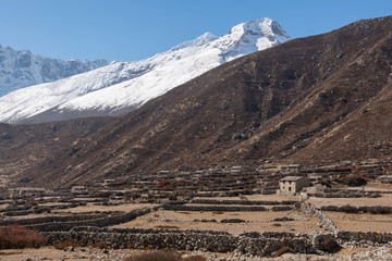 Elevated Traditional Village, Himalaya, Nepal