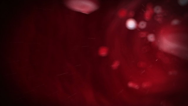 Animation of an artery pumping blood through the body