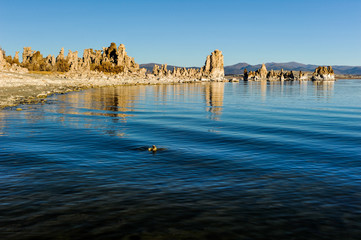 Mono Lake tufa formations at sunrise
