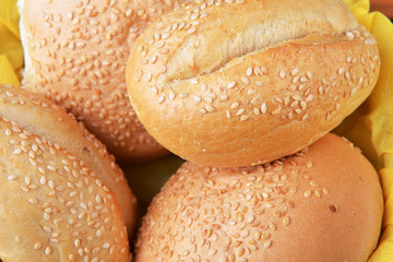 buns with sesame