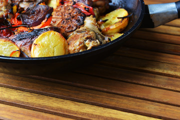 vegetables and chicken