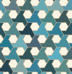 seamless islamic tiles pattern
