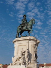 Statue of King Jose I - Praca do Comercio, Lisbon, Portugal