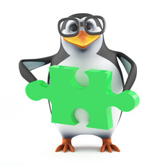 Academic penguin holds the solution © Steve Young