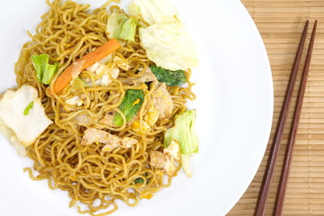 Chinese food, fried noodle