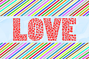 Colorful love letter card13