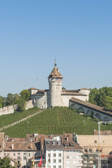 Schaffhausen, Altstadt, Stadtmauer, Munot, Baustelle, Schweiz