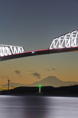 Tokyo Gate Bridge and Fuji mountain