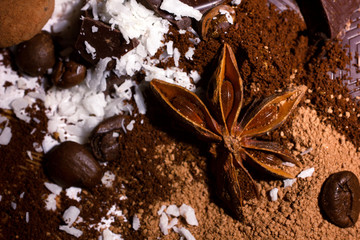 chocolate and spices mix