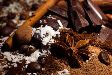 chocolate mix with spices