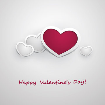 Valentine's Day Card Design - Template Illustration