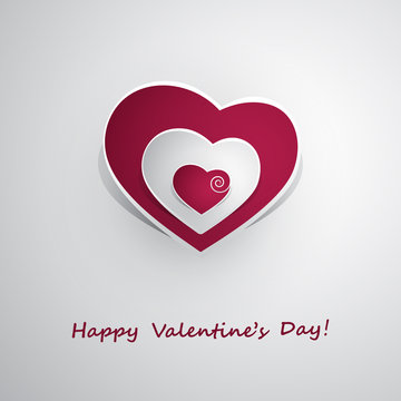 Valentines Day Card Design - Template Illustration