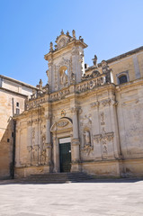 Fototapeta na wymiar Katedra w Lecce. Apulia. Włochy.