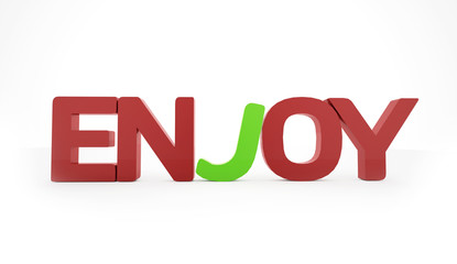 Enjoy word rendered