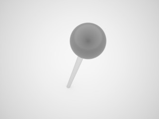 Black and white push pin