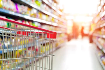 Foto op Plexiglas supermarket cart © gui yong nian