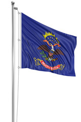 3D North Dakota Flag
