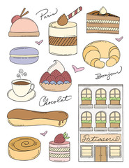 French Bakery Doodles