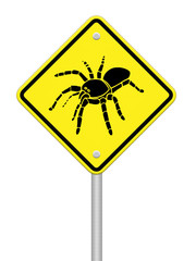 Spider Caution Sign