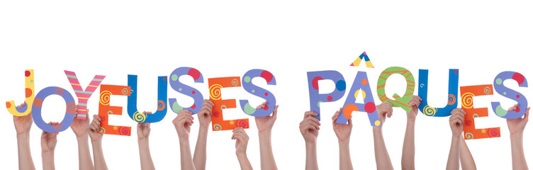 Hands Holding Joyeuses Paques