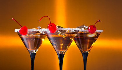 cocktails with cherry