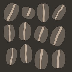 cartoon image of coffee beans