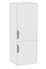 cartoon image of fridge machine