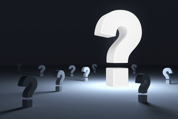 Question Marks Abstract Background